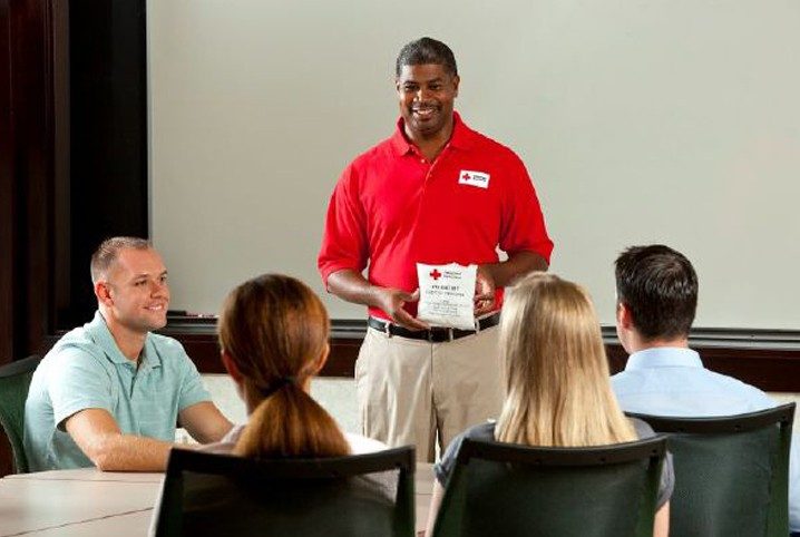 trainer teaching a class