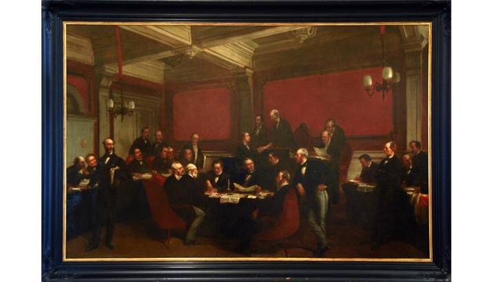 The Signing of the Treaty of Geneva by Charles Edouard Armand-Dumaresq