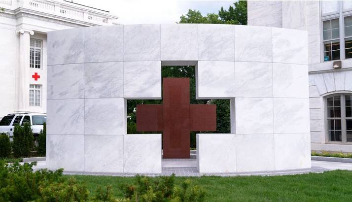 Red Cross Emblem by Larry Kirkland